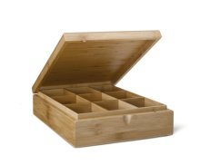 Bredemeijer Krabička na čaj, 9 přihrádek, hnědá