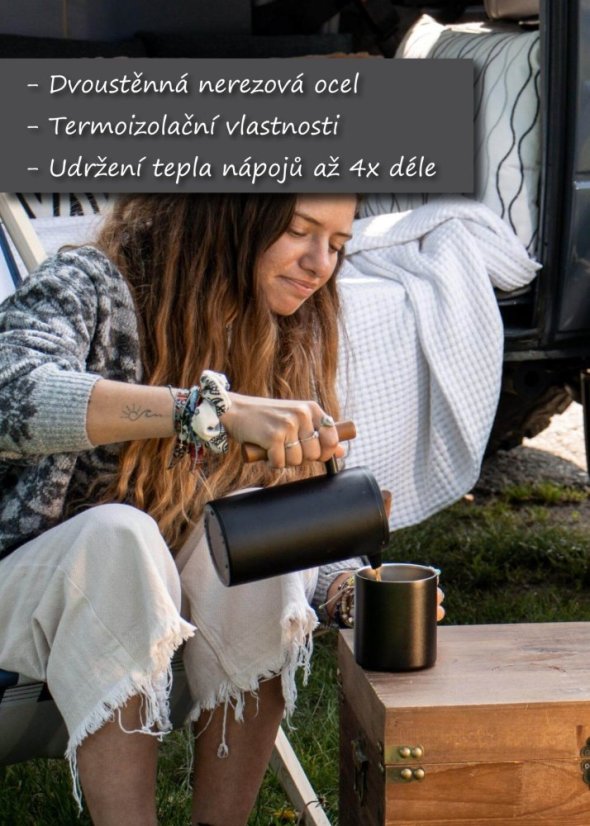 French Press Lambda Coffee | 1000 ml | kávovar z antikorovej ocele s dvojitou izoláciou
