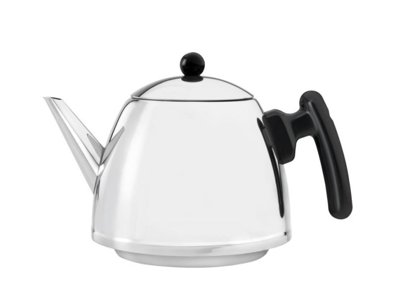 Bredemeijer Konvice na čaj Duet Classic, 1,2 l, stříbrná, černá rukojeť