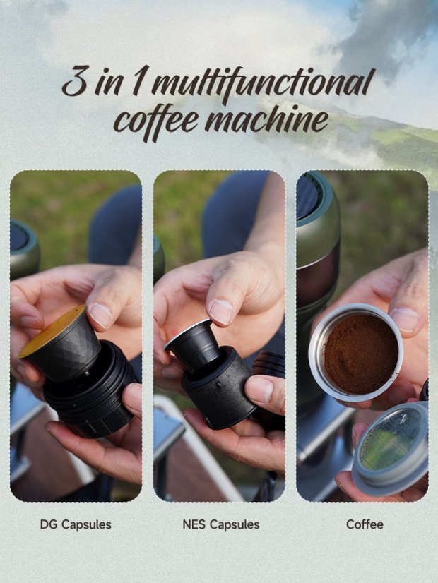 HiBREW Přenosný kávovar H4B