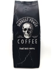 Zrnková káva Darkest Power | Espresso 100% Robusta | hodně kofeinu, málo kyselin | Silná crema, celá zrna | 1000g Zrnková káva Darkest Power | Espresso 100% Robusta | hodně kofeinu, málo kyselin | Silná crema, celá zrna | 1000g