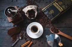 Zrnková káva Guggenheimer Supreme Beans. Italská pomalu pražená káva. Krémová chůť perfektní na espresso. 200g – foto 2