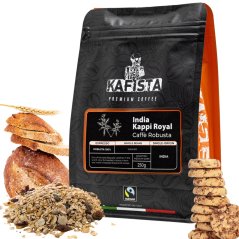 Kafista "India Kappi Royal" - 100% Robusta Single Origin Káva, Pražená v Itálii - zrnková káva ideální na espresso
