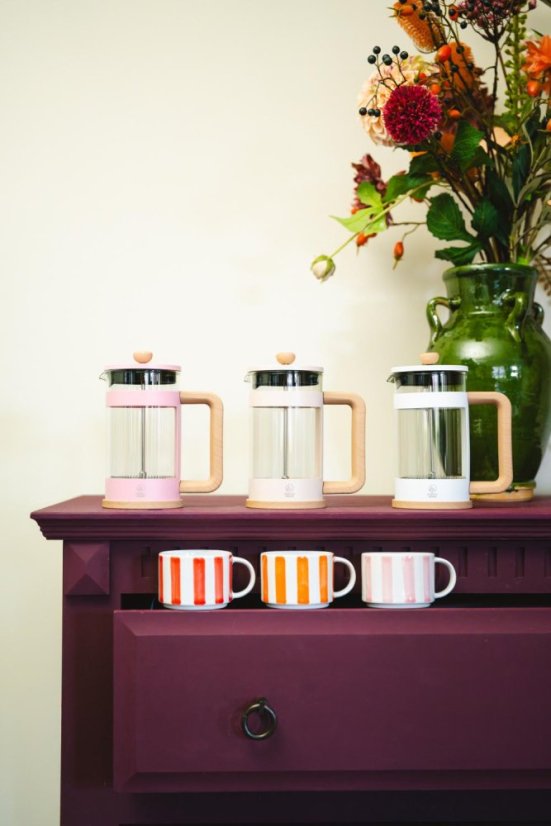 Leopold Vienna French Press Franca 600 ml, růžový
