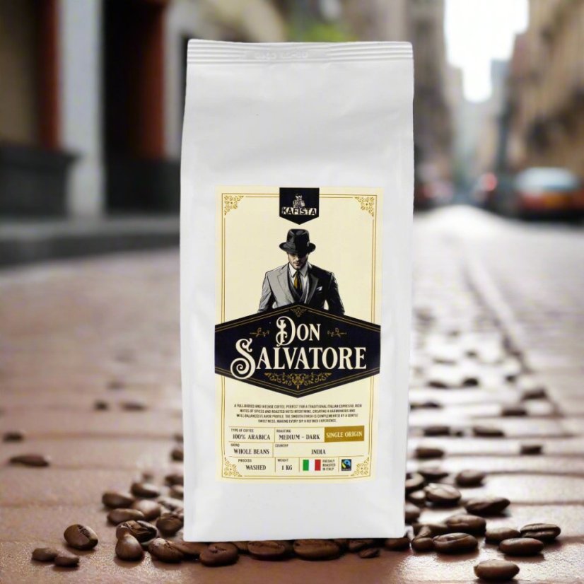 "Don Salvatore" 1 kg | 100% Arabika - Indie - praženo na espresso – foto 2