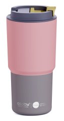 Asobu PICK ME UP cestovní termohrnek PASTEL PEACH/ORANGE 650ml