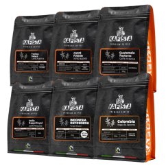 Espresso pack 6x250g - Zrnková káva, Praženo v Itálii, Fiartrade, SCA (na esresso a automatické kávovary))