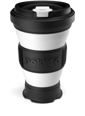 skládací hrnek do kapsy - černý až 475ml