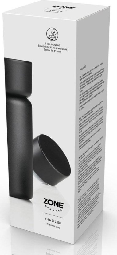 Zone Denmark Termohrnek Singles 400 ml, černý