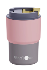 Asobu MINI PICK-UP cestovní termohrnek PASTEL PEACH/ORANGE 350ml