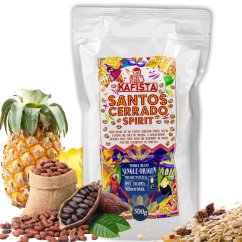 Zrnková káva "Santos Cerrado Spirit" - Natural - 100% Arabica - Fairtrade - vhodné na espresso a plně automatické kávovary
