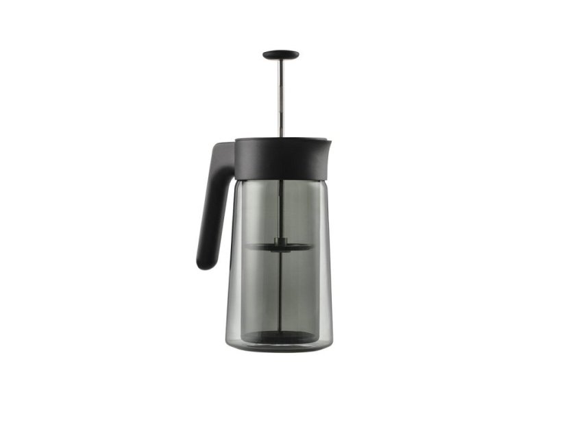 Jacob Jensen Dvoustěnný skleněný french press 0,8 l, černý