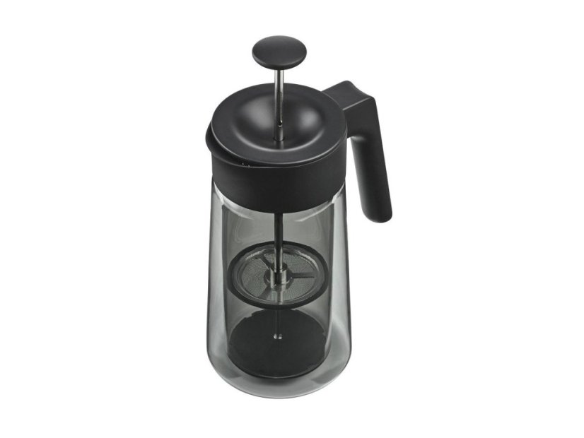 Jacob Jensen Dvoustěnný skleněný french press 0,8 l, černý