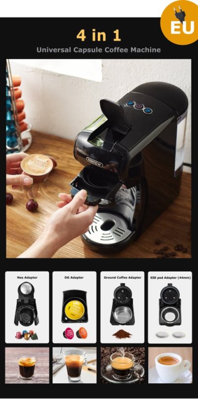 Kapslový kávovar 4 in 1 HiBREW H1A – foto 3