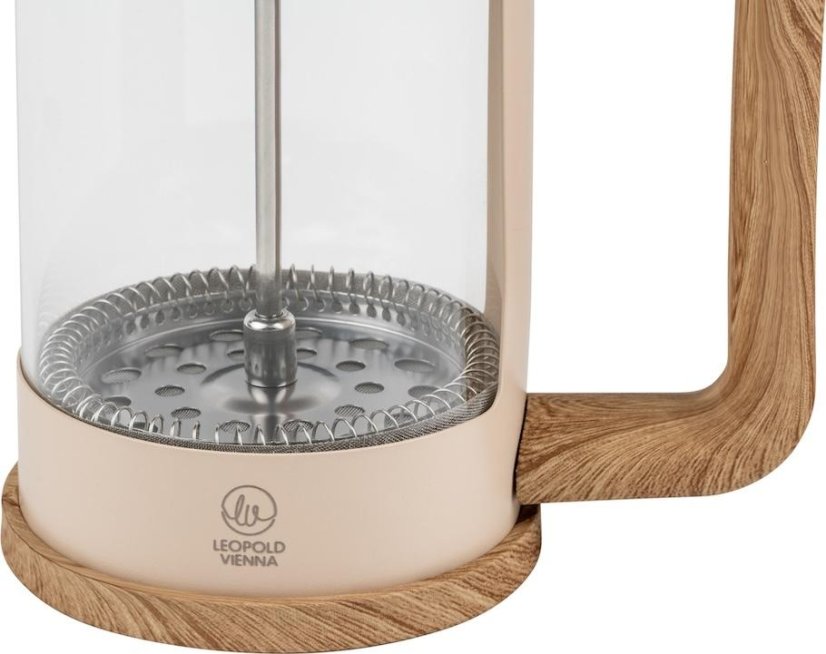 Leopold Vienna French Press Franca 600 ml, béžový