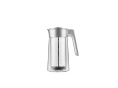Jacob Jensen Dvoustěnný skleněný french press 0,8 l, stříbrný