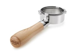 Gaggia páka bezedná s dřevěnou rukojetí - jasanové dřevo Gaggia páka bezedná s dřevěnou rukojetí - jasanové dřevo