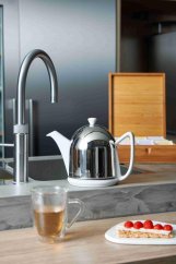 Bredemeijer Konvice na čaj Cosy Manto, 1 l, stříbrná, výška 17,3 cm