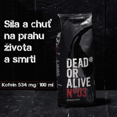 Zrnková káva DEAD OR ALIVE 200G - degustační balíček - 534 mg kofeinu – foto 2