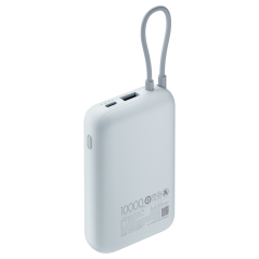 Xiaomi Power Bank 10000mAh (Integrated Cable) Ice Blue