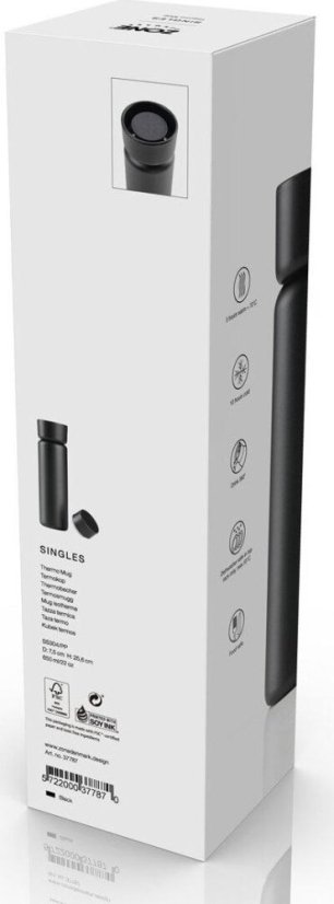 Zone Denmark Termohrnek Singles 650 ml, černý