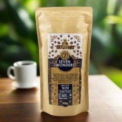 Zrnková Káva "Seven Wonders" - Espresso Směs 70% Arabica, 30% Robusta, Fairtrade – foto 2