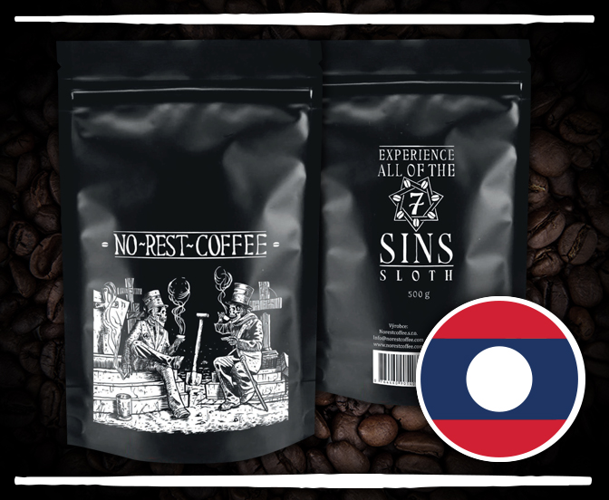 Laos – 100% arabica, tmavé pražení, zrnková káva - Velikost Balení: 500g