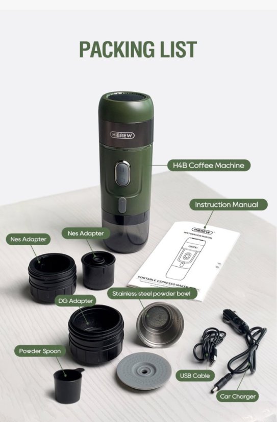 HiBREW Přenosný kávovar H4B