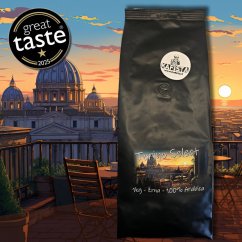 Kafista "Torino Select" -Zrnková káva, 100% Arabica Espresso Káva, Pražená v Itálii