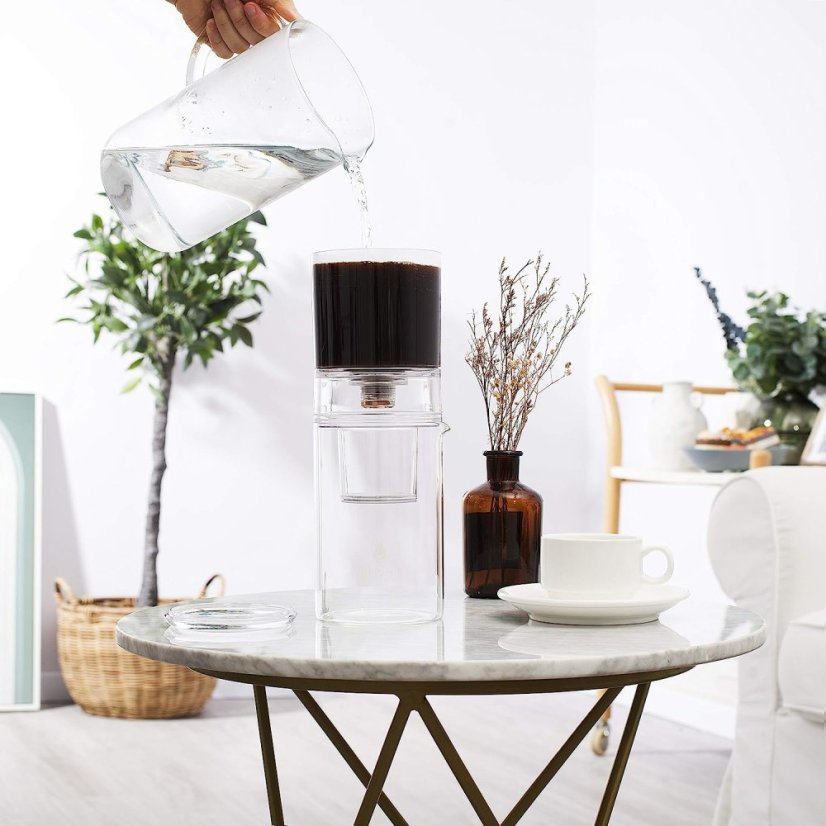Dripster 2 v 1 - Cold Brew káva (4 šálky / 600ml). Příprava studené kávy, nebo čaje