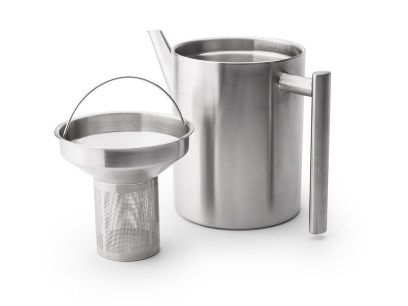 Bredemeijer Konvice na čaj Cylinder, 1,2 l, matná stříbrná