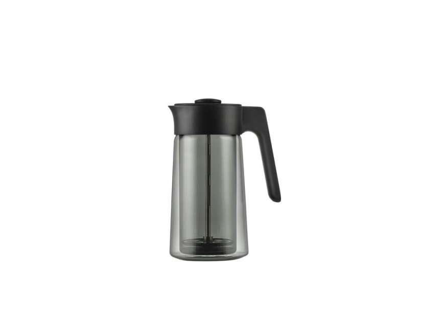 Jacob Jensen Dvoustěnný skleněný french press 0,8 l, černý