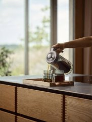 Jacob Jensen Dvoustěnný skleněný french press 0,8 l, stříbrný