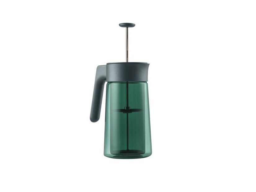 Jacob Jensen Dvoustěnný skleněný french press 0,8 l, zelený