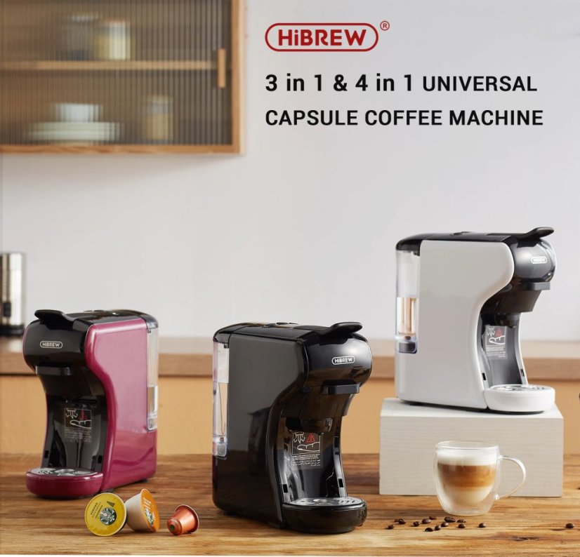 Kapslový kávovar 4 in 1 HiBREW H1A – foto 4