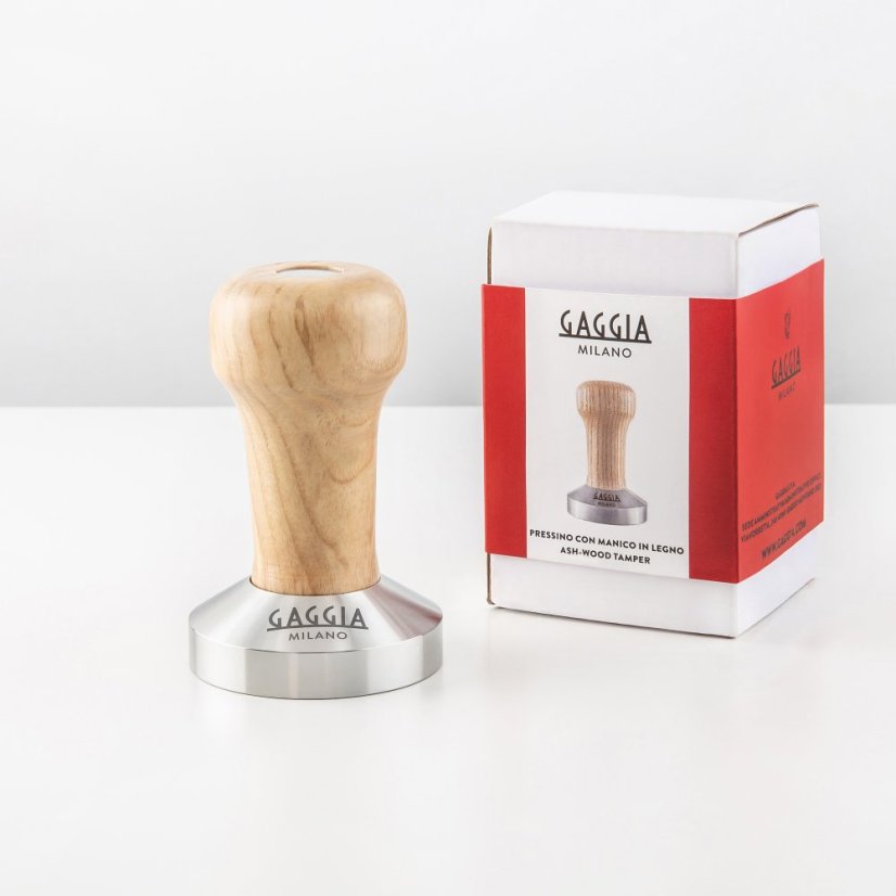 Tamper Gaggia jasanové dřevo 58 mm