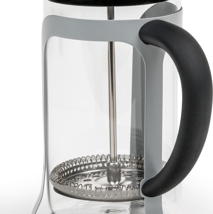 Leopold Vienna French Press Moshi 600 ml, šedý