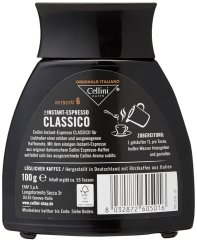 Instantní káva Cellini Espresso Classico 100g - Velice kvalitní Italská instatní káva (80 % Arabica, 20 % Robusta) – foto 2