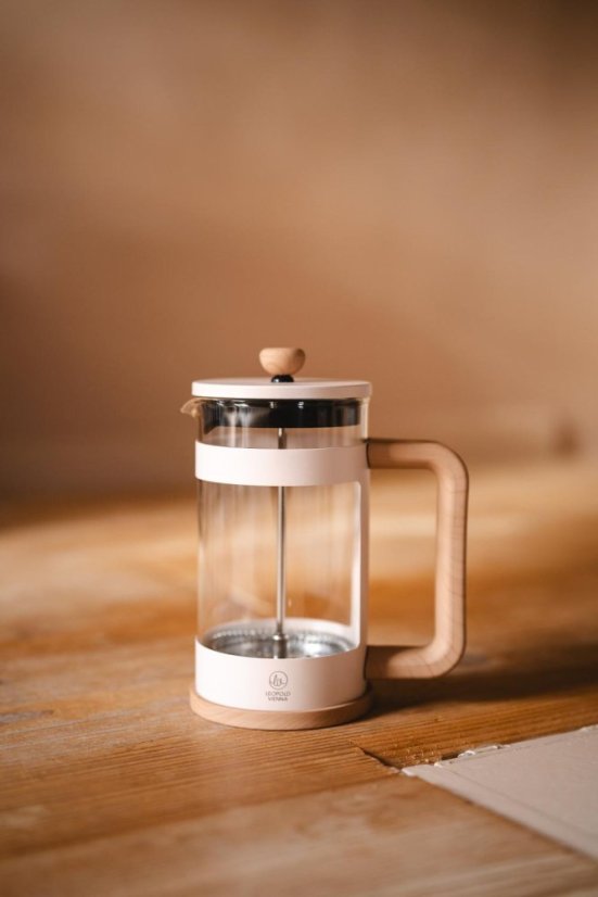 Leopold Vienna French Press Franca 600 ml, bílý