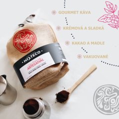 Mletá káva v jutovém pytli | Ensueño Mixteco | 100% Arabica káva - Single origin Mexiko | s tóny kakaa a mandlí 250g – foto 2