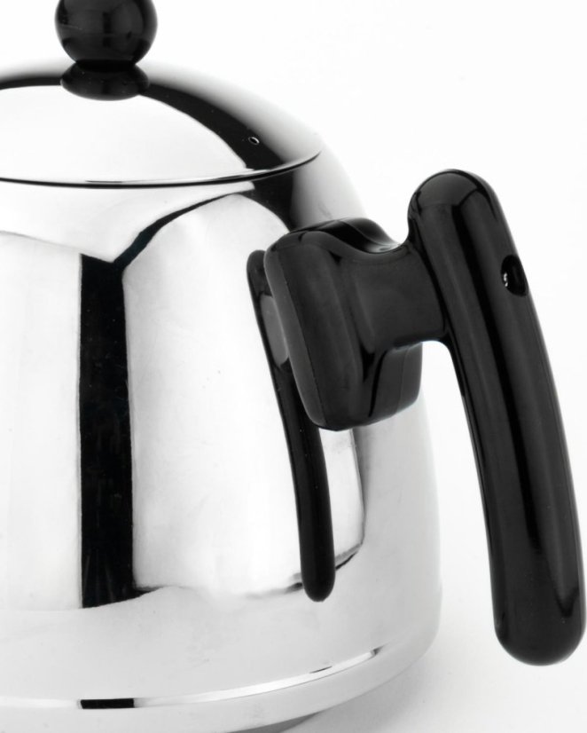 Bredemeijer Konvice na čaj Duet Classic, 1,2 l, stříbrná, černá rukojeť