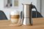 Moka konvička na všetky typy varičov vrátane indukcie – antikorová oceľ – na 9 šálok (450 ml) – čierne madlo