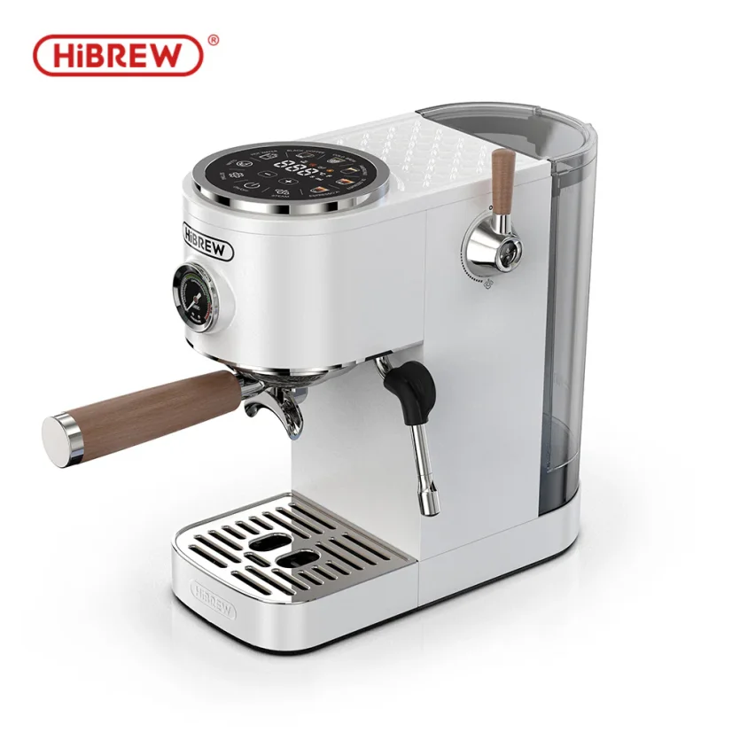 HiBREW  pákový kávovar s dotykovým displejem H13 - Barva: Stříbrná