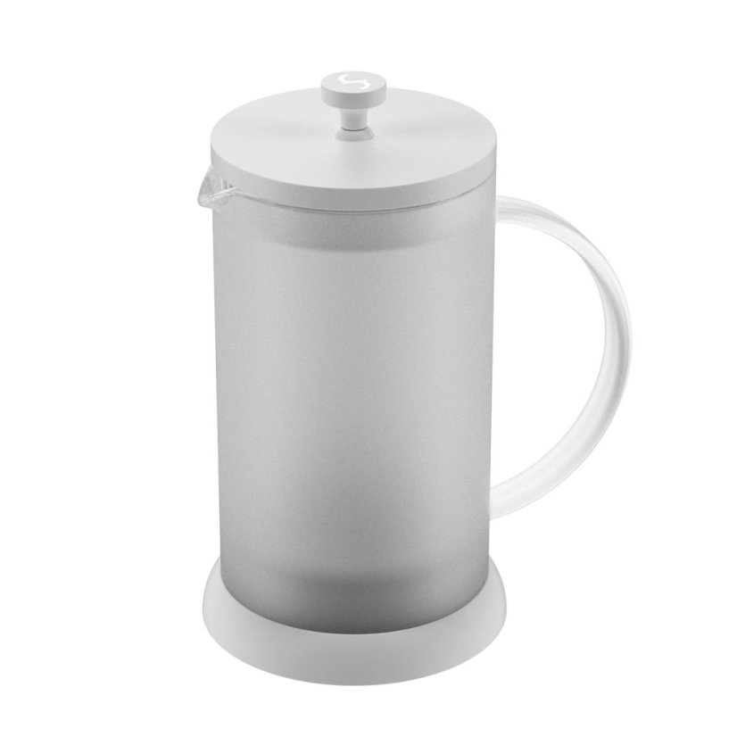 Press & Pour White French Press