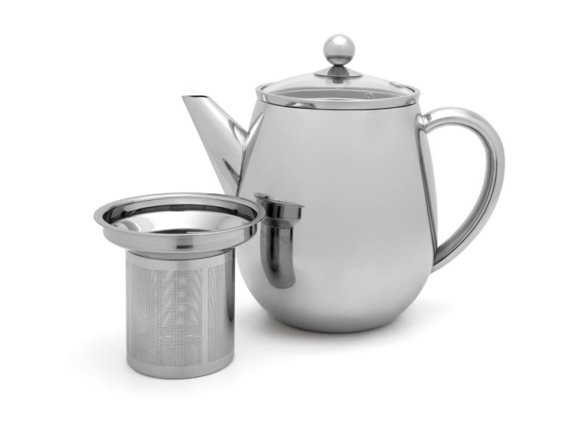 Bredemeijer Konvice na čaj Eva, 1,1 l, stříbrná