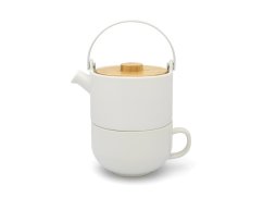 Bredemeijer Čajová sada Umea, 500 ml, bílá